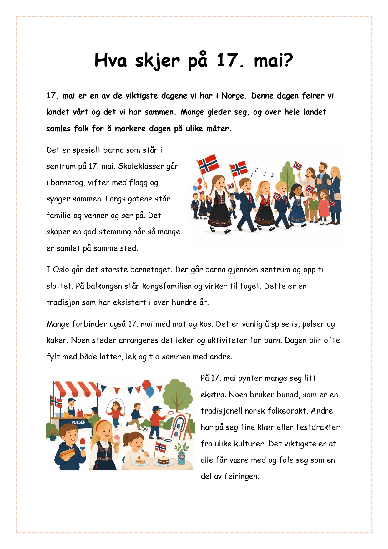 Arbeidshefte 17. mai